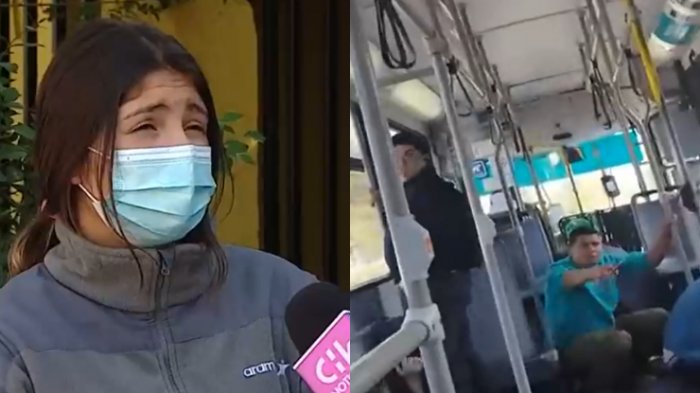 Pasajera de bus apedreado en Barrio Bellavista: 