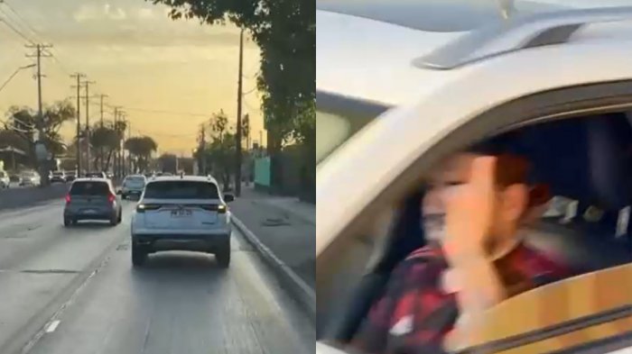 Hasta levantó el dedo del medio: Denuncian a conductor que impidió el avance de una ambulancia