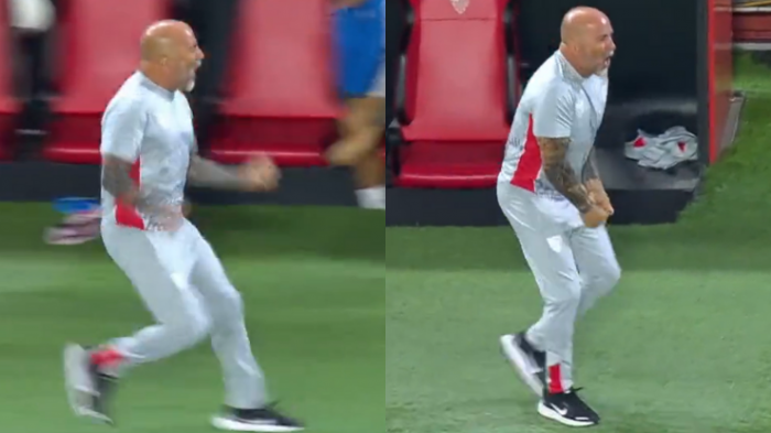 Nueva locura de Sampaoli en España: Gritó desenfrenadamente un gol al técnico rival, pero lo anularon