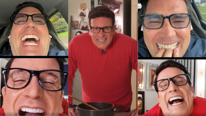 Comiendo cebolla y explotando de risa: La hilarante nueva imitación de Stefan Kramer a Pancho Saavedra