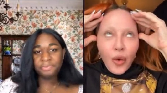 ¿Consumiendo droga? Video muestra a Madonna inhalando extraña sustancia en pleno live