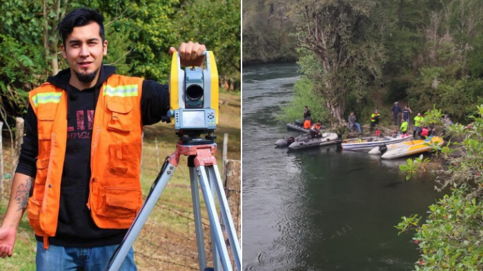 Familia ruega apoyo de voluntarios para rescate de topógrafo desaparecido hace 8 días en río de Villarrica