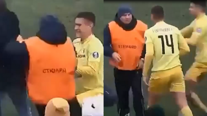 ¡Córrase, señor! Guardia arruinó pedido de matrimonio de futbolista tras empujar a la novia