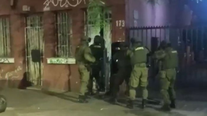 Decomiso de drogas en Santiago Centro dejó a cuatro personas detenidas