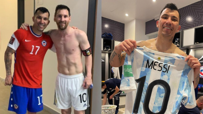 Desde Messi hasta Cristiano Ronaldo: La increíble colección de camisetas con la que cuenta Gary Medel