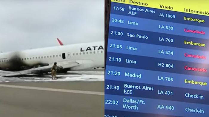 Aeropuerto de Lima suspende operaciones tras grave accidente: Vuelos desde Santiago fueron cancelados