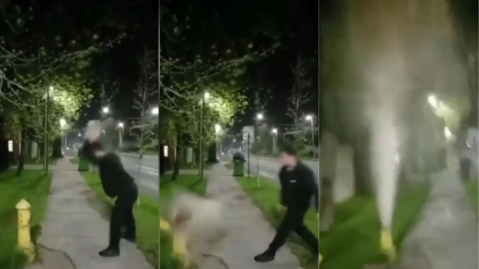 Formalizan a sujeto que destruyó grifo en Las Condes: Se perdieron cerca de 85 mil litros de agua