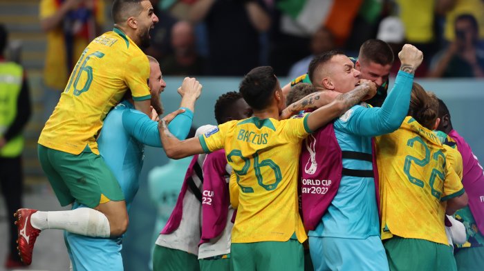 ¡A octavos! Australia derrotó a Dinamarca y se mantienen en carrera por Qatar 2022