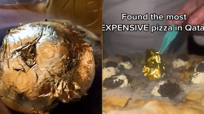 Comida de lujo en Qatar: Una hamburguesa con oro, una pizza por más de $2 millones y novedosas preparaciones