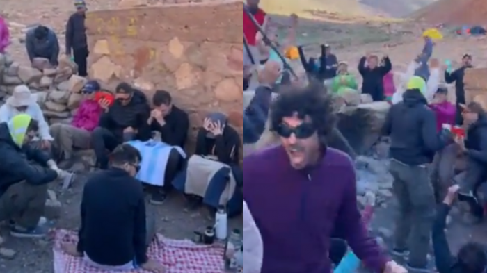 En el último lugar del mundo: Montañistas festejaron a más de 4.000 metros de altura los penales de Argentina