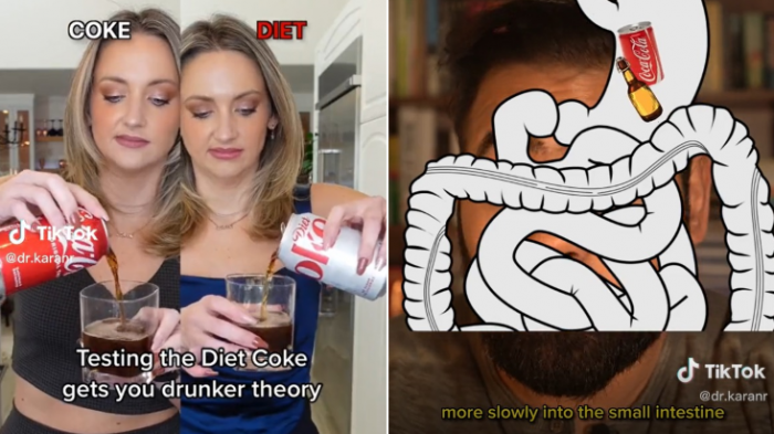 ¿Bebida light o con azúcar? Tiktoker revela cuál de las dos emborracha más al mezclarla con alcohol