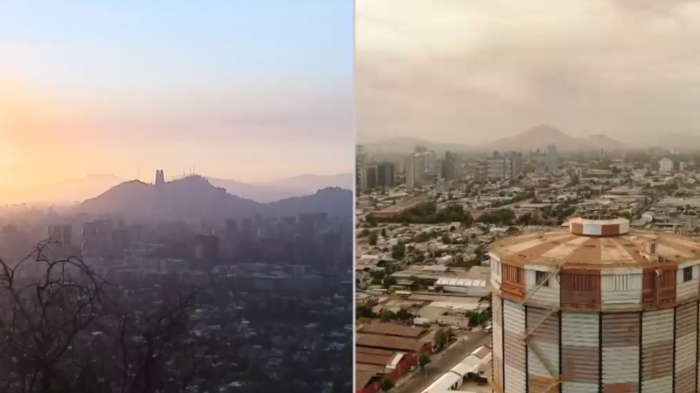 El regreso de la mascarilla: Así fueron las impactantes postales que los incendios forestales dejaron en Santiago