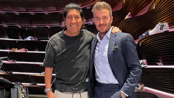 El inesperado encuentro entre Iván Zamorano y David Beckham: 