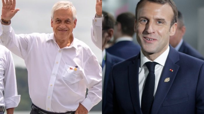 Ex pdte. Piñera sorprendió en Qatar en la final Argentina - Francia: Se sacó una foto con Emmanuel Macron