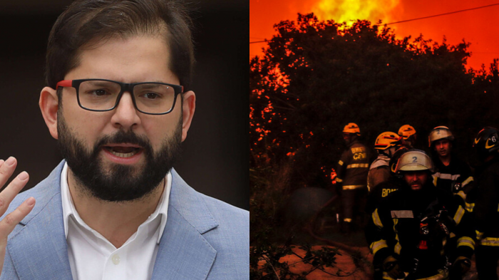 Pdte. Boric llama a seguir recomendaciones por voraz incendio en Viña del Mar: 