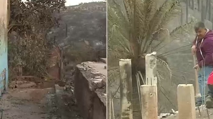 Maquinarias están removiendo escombros: Continúan reparando los daños tras devastador incendio en Viña del Mar