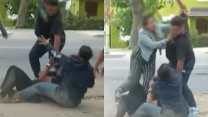 Incluyó amenazas de muerte: Conflicto entre conductores terminó en brutal pelea con un arma blanca en Santiago