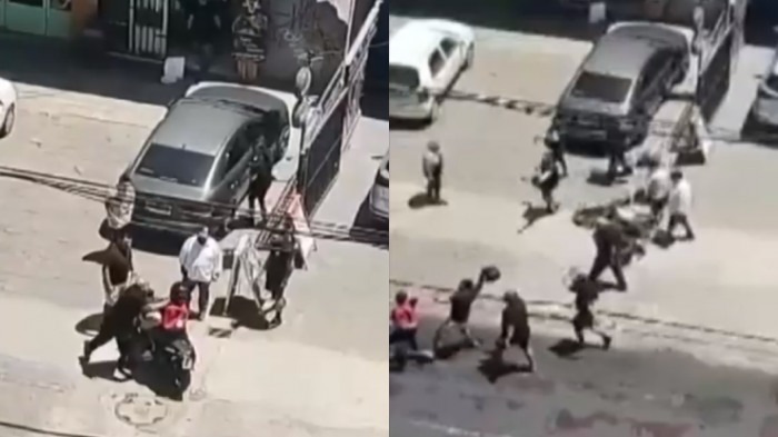 Hombre fue violentamente golpeado y retenido por presunta agresión a su pareja en Macul