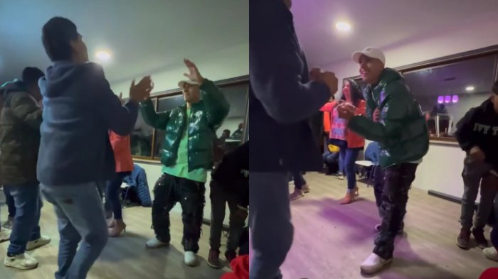 ¡Al ritmo de Los Charros de Lumaco! Pailita se lució bailando rancheras en compañía de su padre