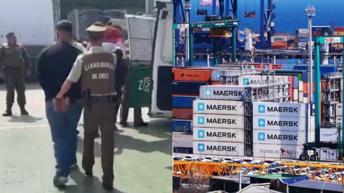 Fue sorprendida en flagrancia: Desbaratan a banda dedicada al robo de containers en San Antonio