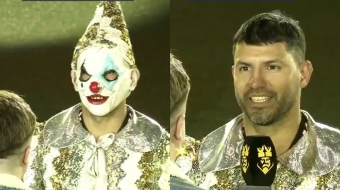 Vestido de Joker y con un triunfo: Kun Agüero volvió a las canchas del fútbol en la Kings League
