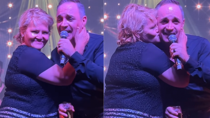 Toqueteo y besos: Luis Jara fue sorprendido por atrevida fanática en pleno concierto en Coquimbo