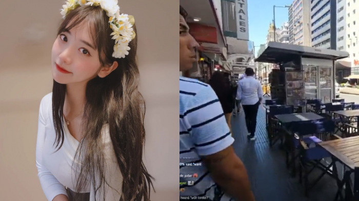 Recorriendo Buenos Aires: Streamer coreana sufrió lanzazo de su celular en plena transmisión
