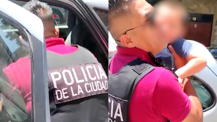 Policía rescató a niño de 3 años encerrado en auto con extremo calor: Padre admitió que se olvidó de sacarlo