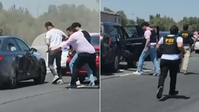 Graban impactante persecución policial en autopista General Velásquez: PDI percutó disparos contra automóvil