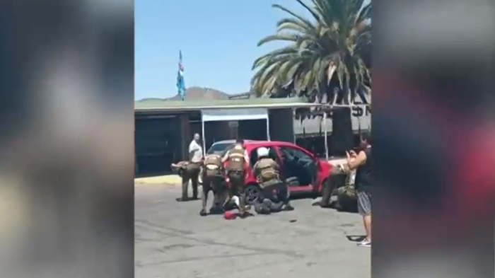 Llegó el GOPE: 5 personas detenidas por portar una granada y tres armas de fuego tras robo en Melipilla