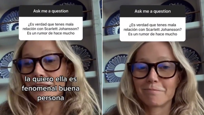 Nota 7, promedio 7: Gwyneth Paltrow se lució con su manejo del español al negar rivalidad con Scarlett Johansson