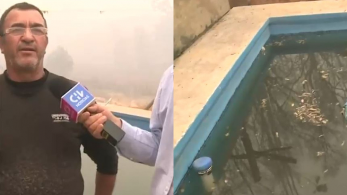 Habla hombre que ayudó a familia a sobrevivir del incendio metiéndose en piscina: 