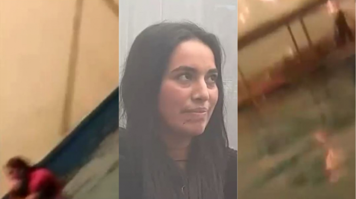 Mujer relató cómo se salvó con sus hijos metiéndose en piscina: 