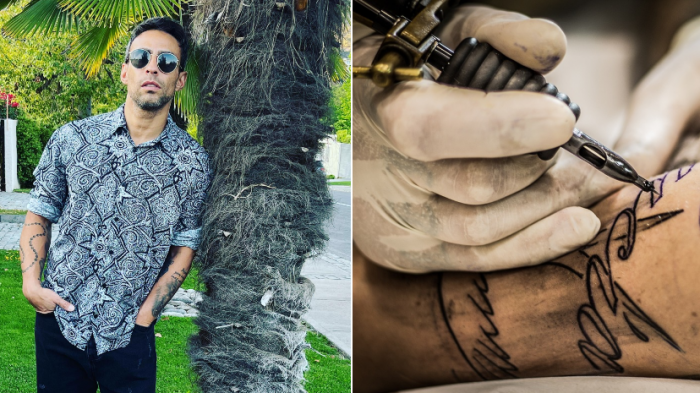 Artista demoró 12 horas: Esta es la razón por la que Jorge Valdivia ocultó antiguo tatuaje con figura del Joker