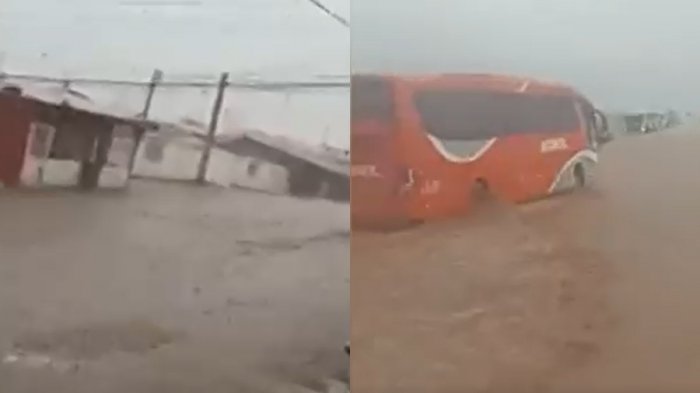 Fuertes precipitaciones afectaron a María Elena en Antofagasta: 140 viviendas resultaron con daños menores