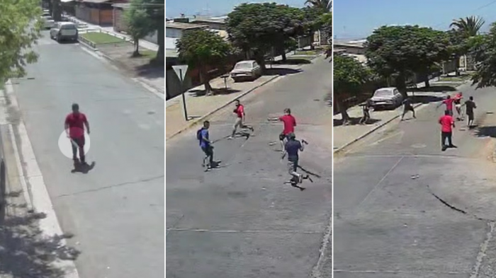 Captan brutal pelea a sablazo limpio en Talagante: Sujeto portaba polera del municipio y anuncian sumario