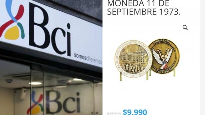 Banco BCI bajó de la venta polémica moneda alusiva al Golpe de Estado tras lluvia de críticas de clientes
