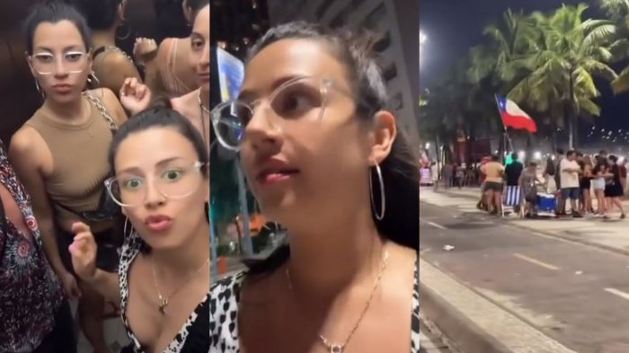 Karla Melo pasó el susto de su vida, pero terminó en risas: Grabó insólito accidente de amigo en Río de Janeiro
