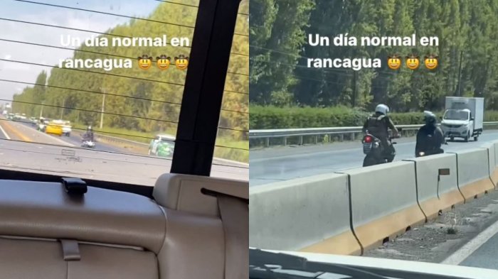 Dramática persecución a motochorros en Ruta 5 terminó con carabinero herido tras caer de su moto