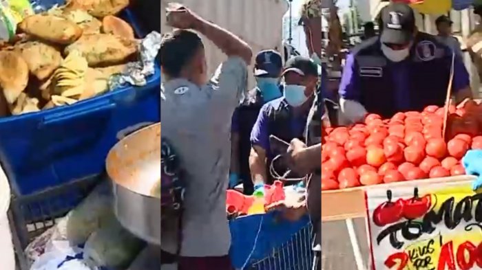 Desde tomates hasta empanadas: Así fue la sorpresiva incautación de carros de comida en Estación Central