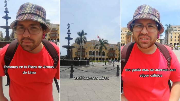 Chileno se hizo viral en Perú al comparar Plaza de Armas de Lima con la de Santiago: 