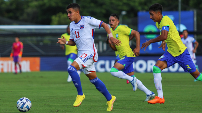 Amargo debut y goleada: La Selección Chilena Sub 17 cayó por 3-0 frente a Brasil en Sudamericano de Ecuador