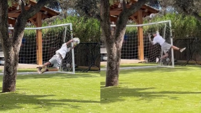 ¡Recambio asegurado! Las espectaculares atajadas con las que se lució el hijo de Claudio Bravo