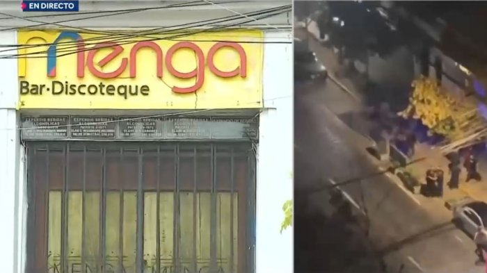 Dos personas resultaron lesionadas: Riña en disco de Manuel Montt terminó en balacera