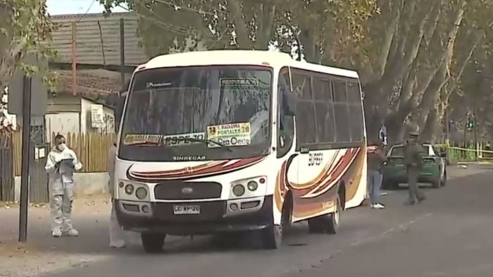 Hombre fue asesinado tras recibir disparo al interior de un bus en Peñaflor