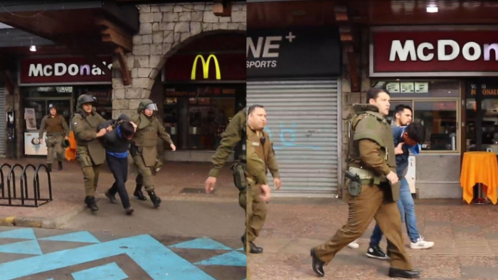 Uno se había fugado de cárcel de Osorno: Detienen a 3 sujetos tras violento robo a tienda de celulares en Temuco