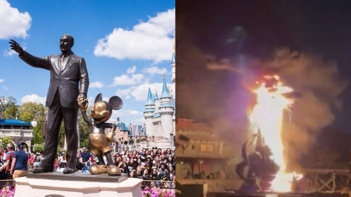 Atracción de parque temático de Disneyland se incendió en pleno espectáculo: Asistentes tuvieron que evacuar