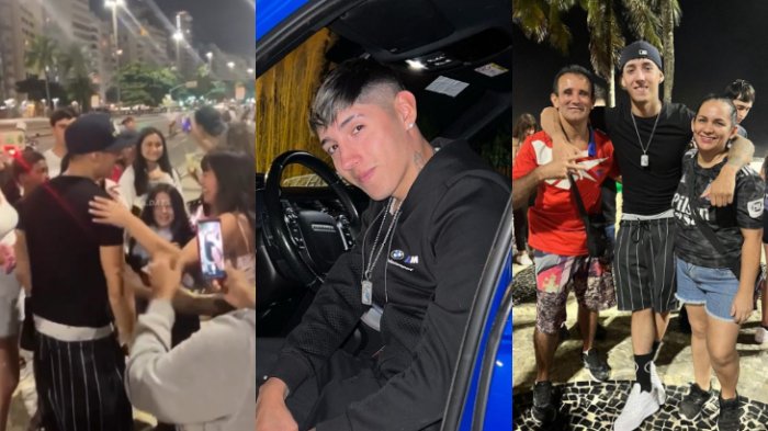 ¡Desató la euforia en Brasil! Pailita fue reconocido por fans en medio de sus vacaciones familiares