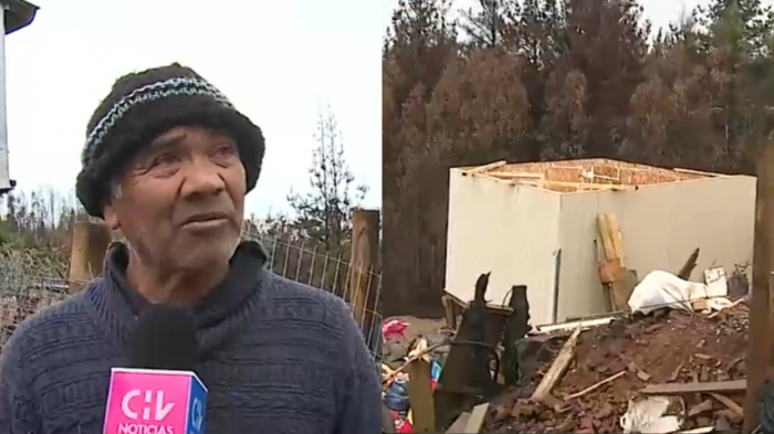 Familia damnificada por incendios en Tomé perdió techo de su vivienda de emergencia: 