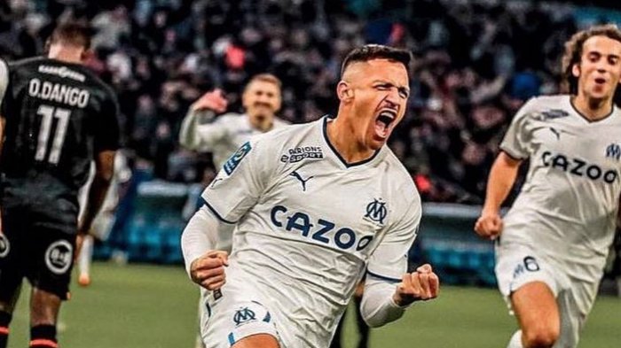 Quedaron a cinco puntos del líder: Gol de Alexis Sánchez provoca importante triunfo de Olympique de Marsella